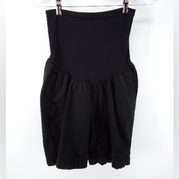 Motherhood Maternity Pants - Motherhood Maternity Black on Black Shorts Summer Spring L